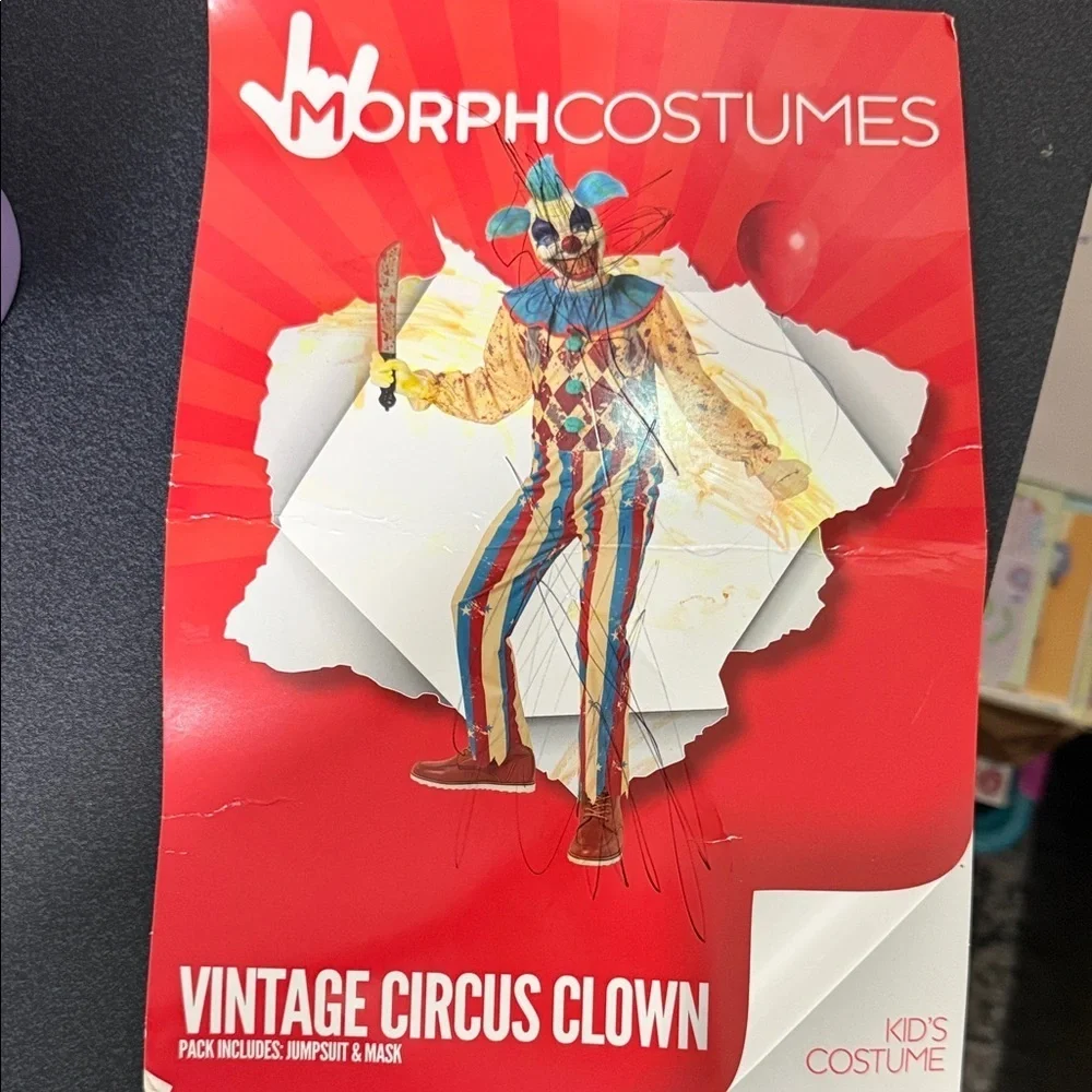 Vibrant Harlequin Clown Costume for Kids
